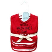 Wholesale - 5pk VALENTNE BIBS C/P 48, UPC: 191655258387